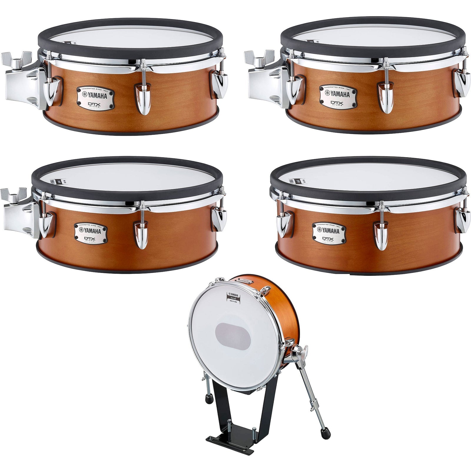 Yamaha DTP10MRW Electronic Drum Mesh Pad Set With Wood Shells