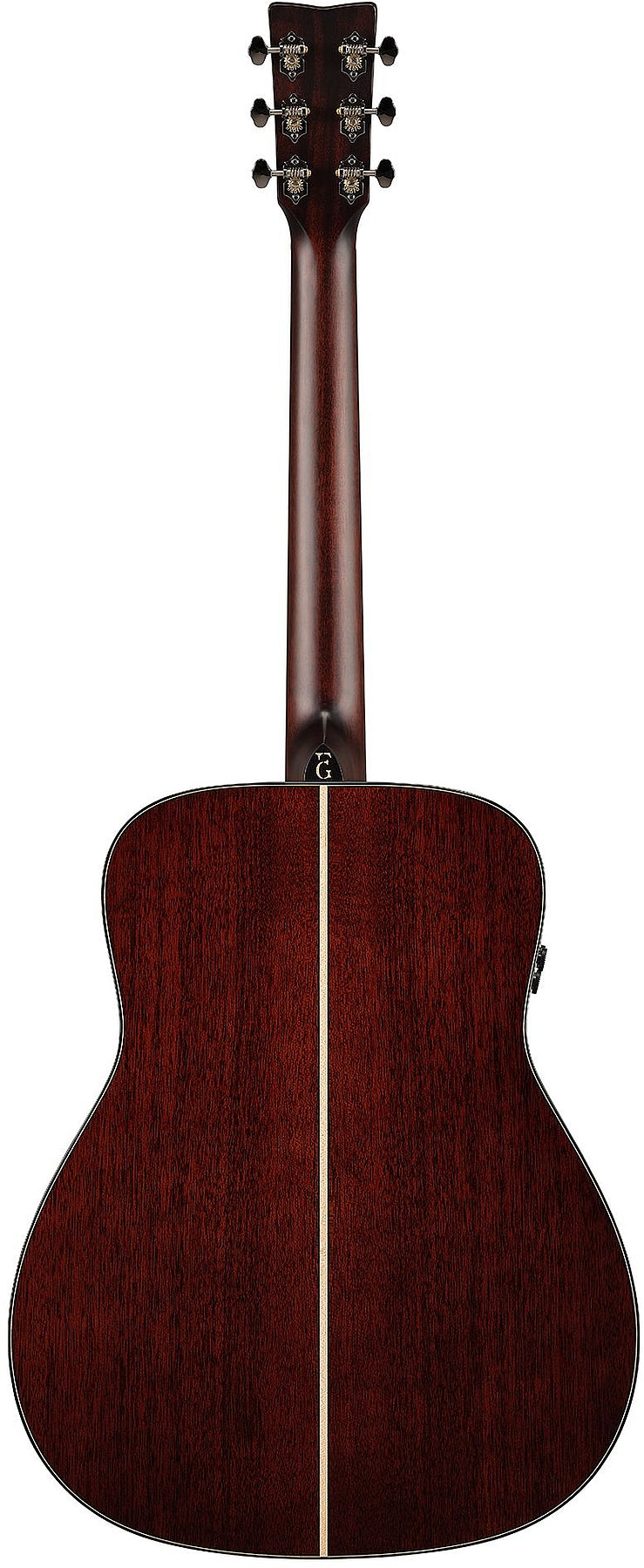 Yamaha FG9 MX 6 String RH Dreadnought Style African Mahogany Back/Sides Acoustic Electric Guitar with Case - Natural