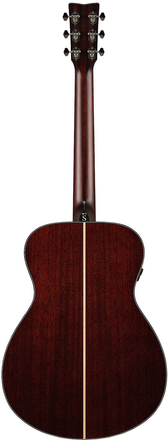 Yamaha FS9 MX 6 String RH Concert Style African Mahogany Back/Sides Acoustic Electric Guitar with Case - Natural
