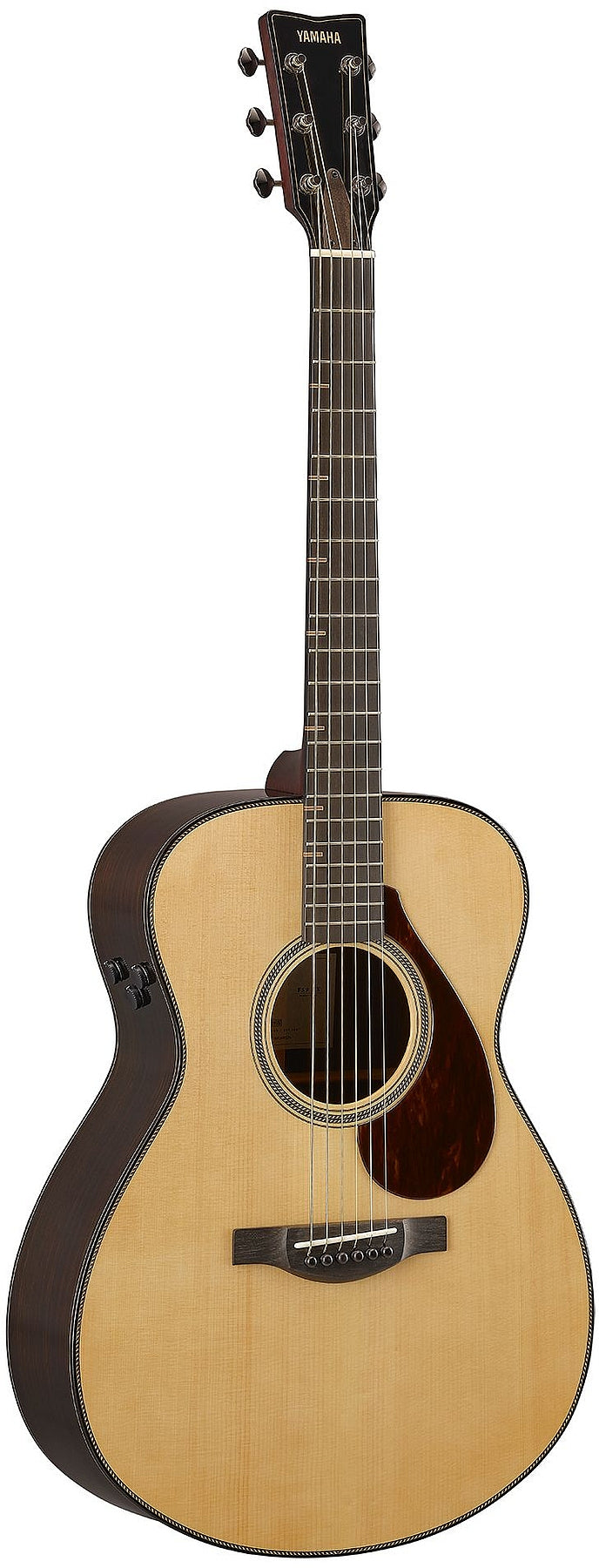 Yamaha FS9 RX 6 String RH Concert Style Indian Rosewood Back/Sides Acoustic Electric Guitar with Case - Natural