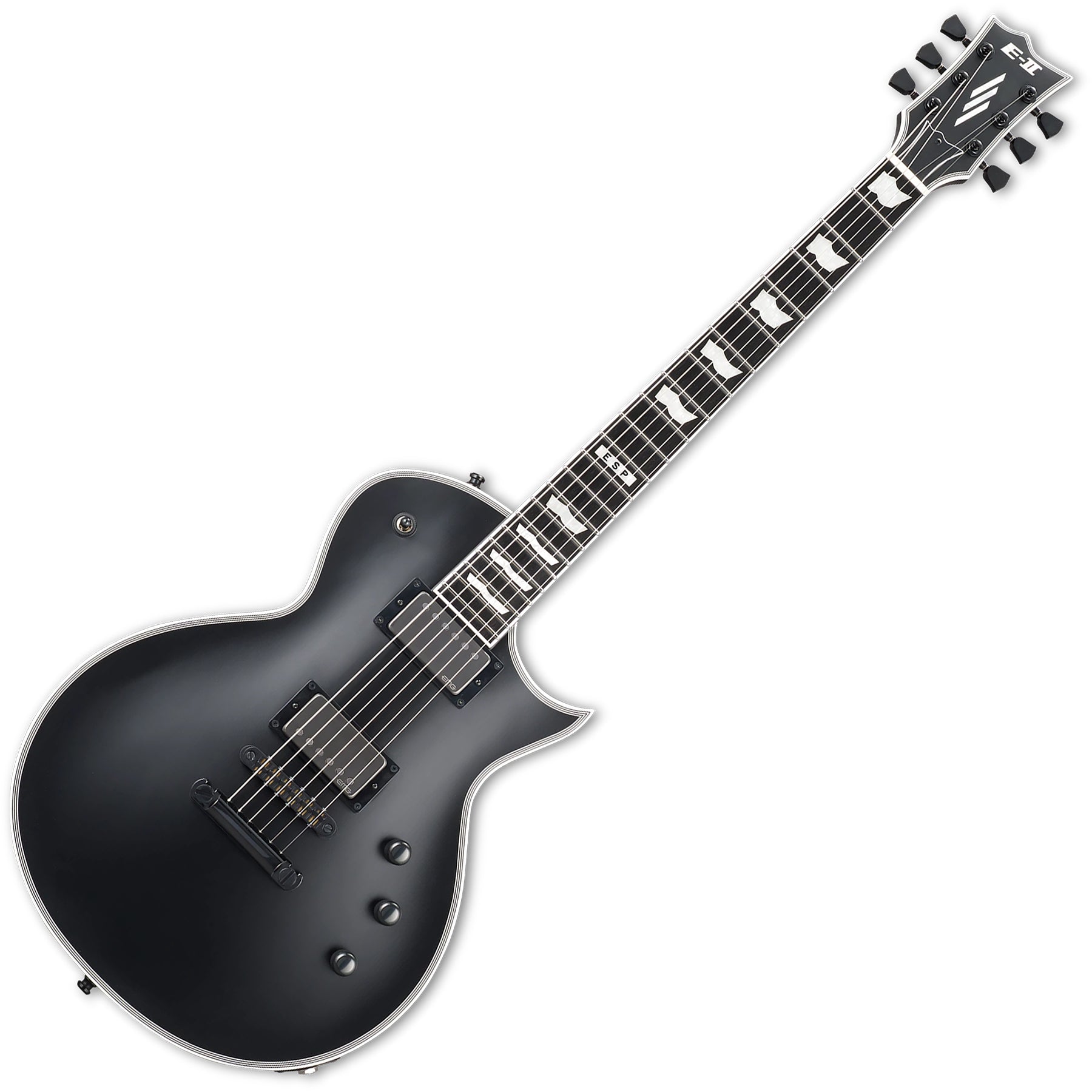 ESP Guitars EIIECBLKS E-II Eclipse 6 String RH Electric Guitar with Case - Black Satin