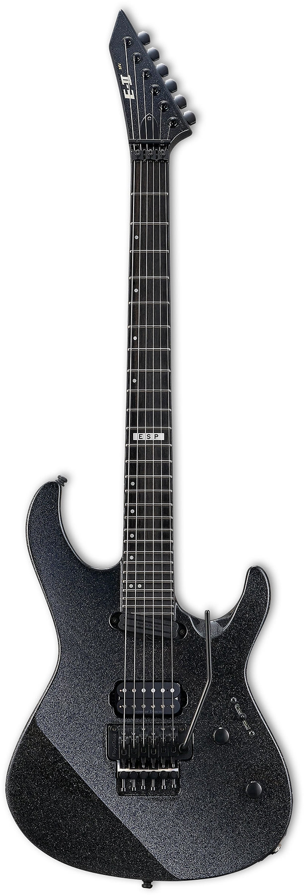 ESP Guitars EIIMAVGMBLK E-II Maverick 6 String RH Electric Guitar with Case - Gun Metallic Black