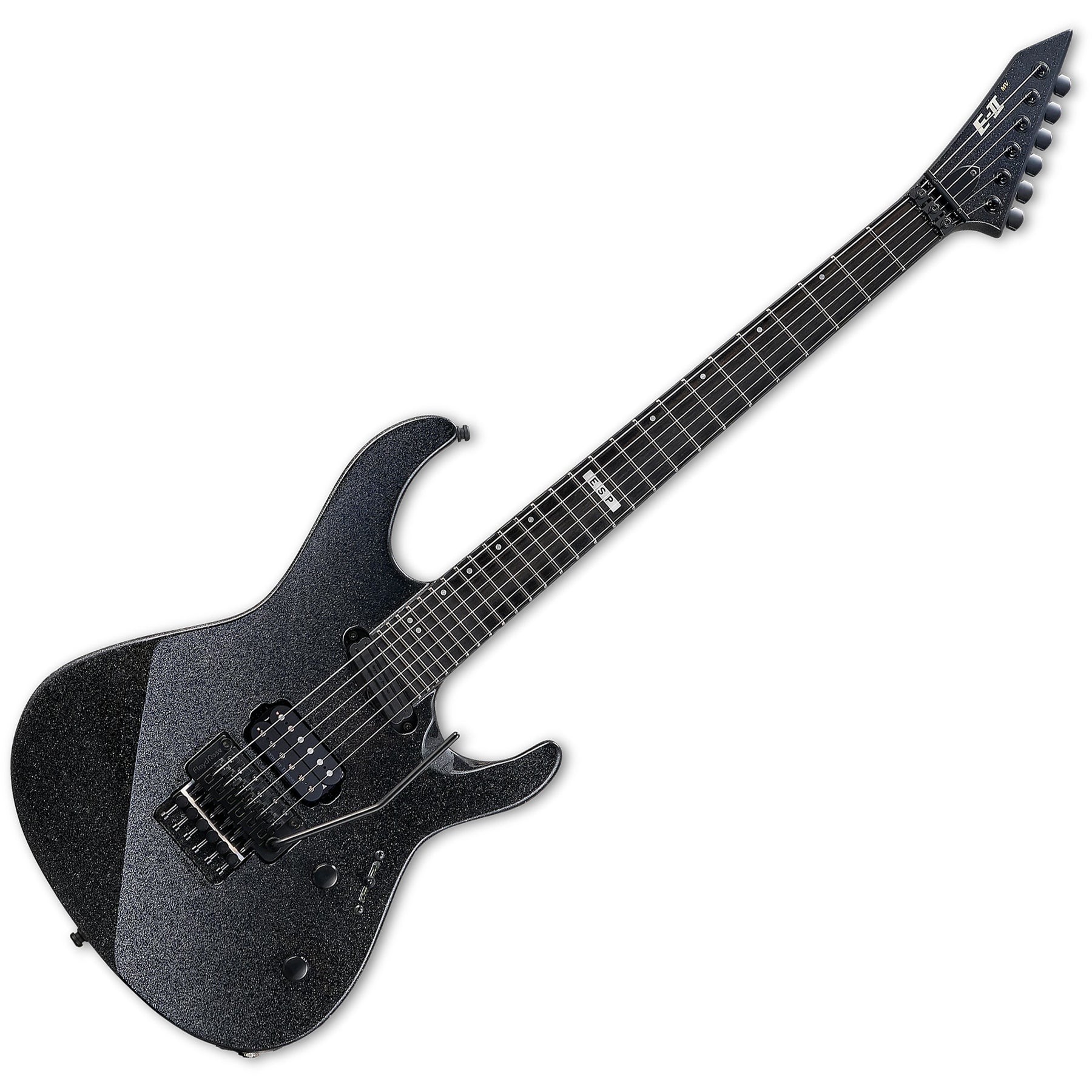 ESP Guitars EIIMAVGMBLK E-II Maverick 6 String RH Electric Guitar with Case - Gun Metallic Black