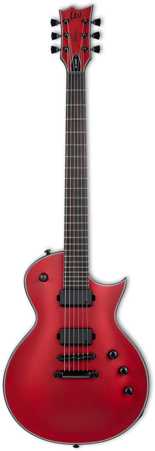 ESP Guitars LEC1000CARS LTD EC-1000 6 String RH Electric Guitar - Candy Apple Red Satin