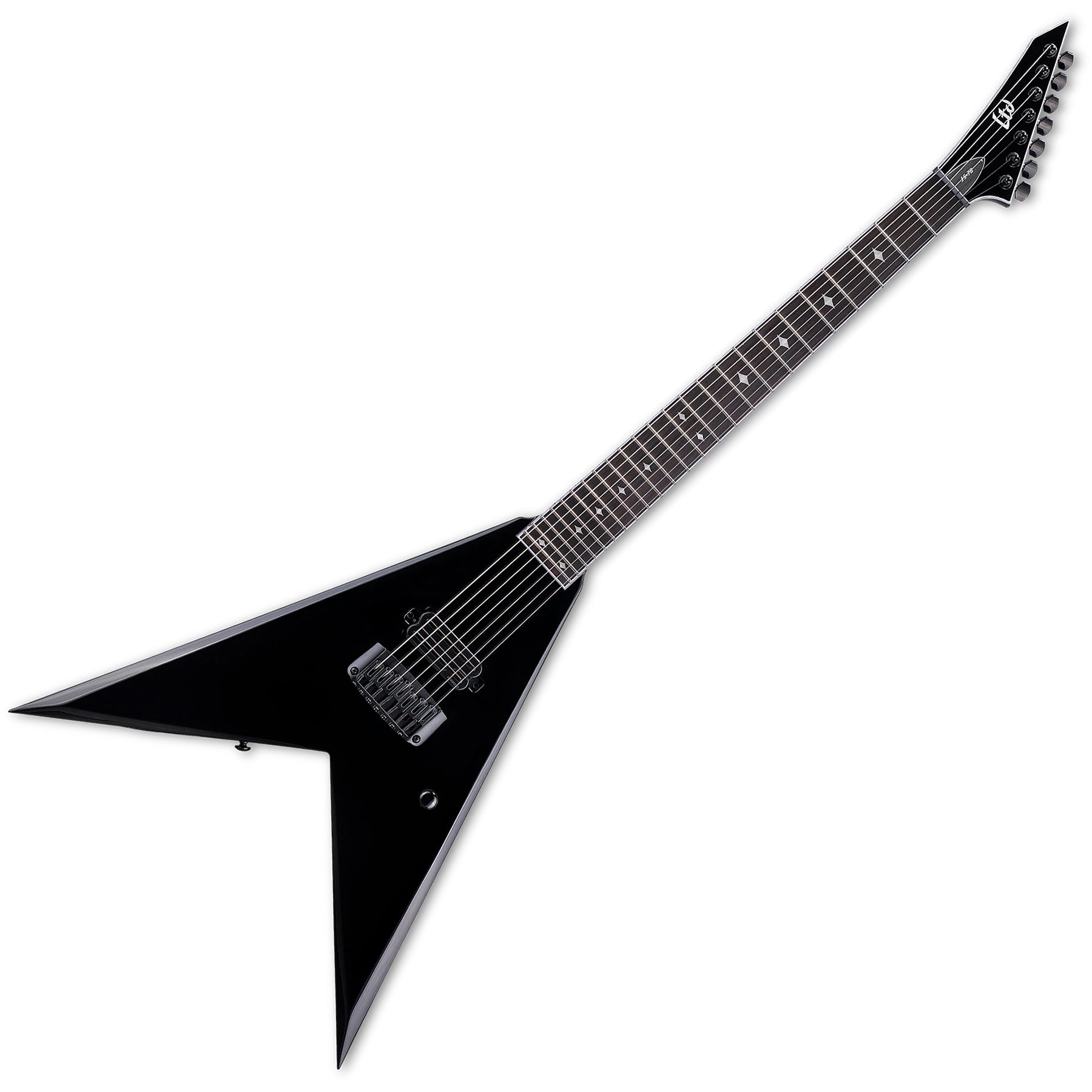 ESP Guitars LJS7BBLK Jack Simmons Signature JS-7 BARITONE 7 String RH Electric Guitar with Case - Black