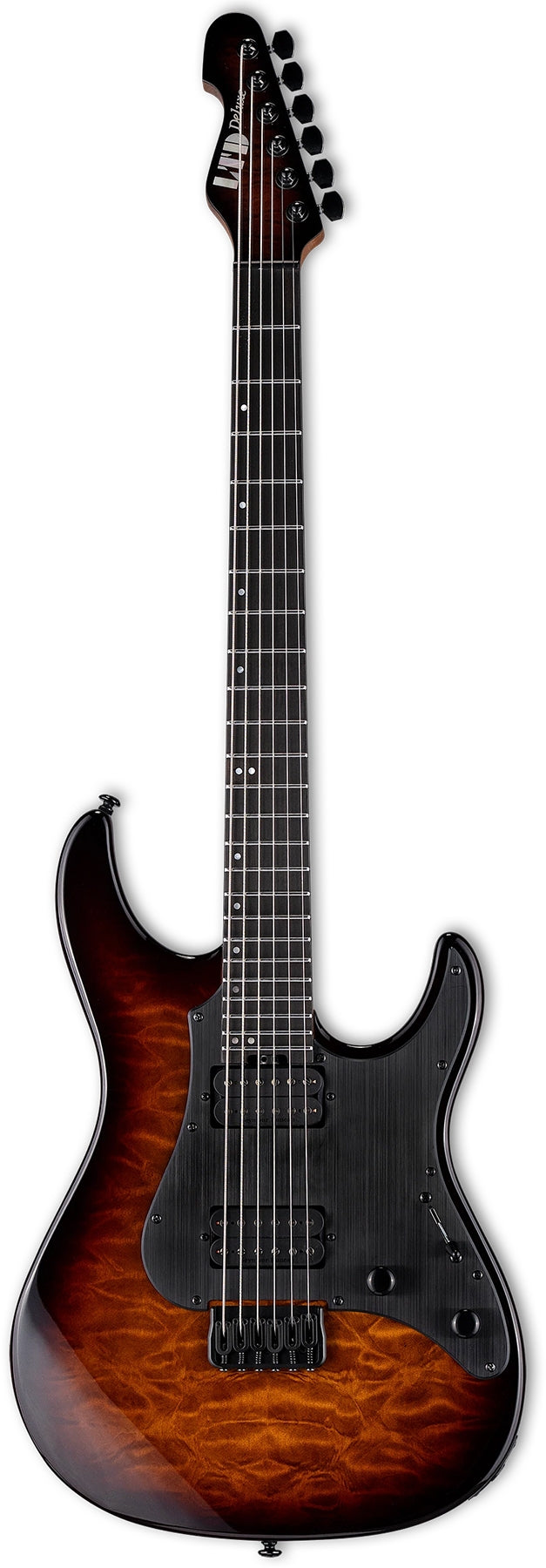 ESP Guitars LSN1000HTQMDBSB LTD SN-1000HT 6 String RH Electric Guitar - Dark Brown Sunburst