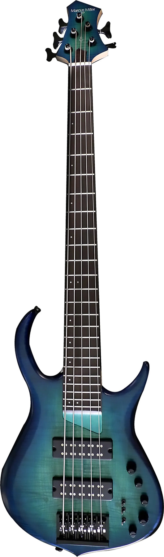 Sire Marcus Miller M Alder Series 5 String RH Fretless Bass - Transparent Blue