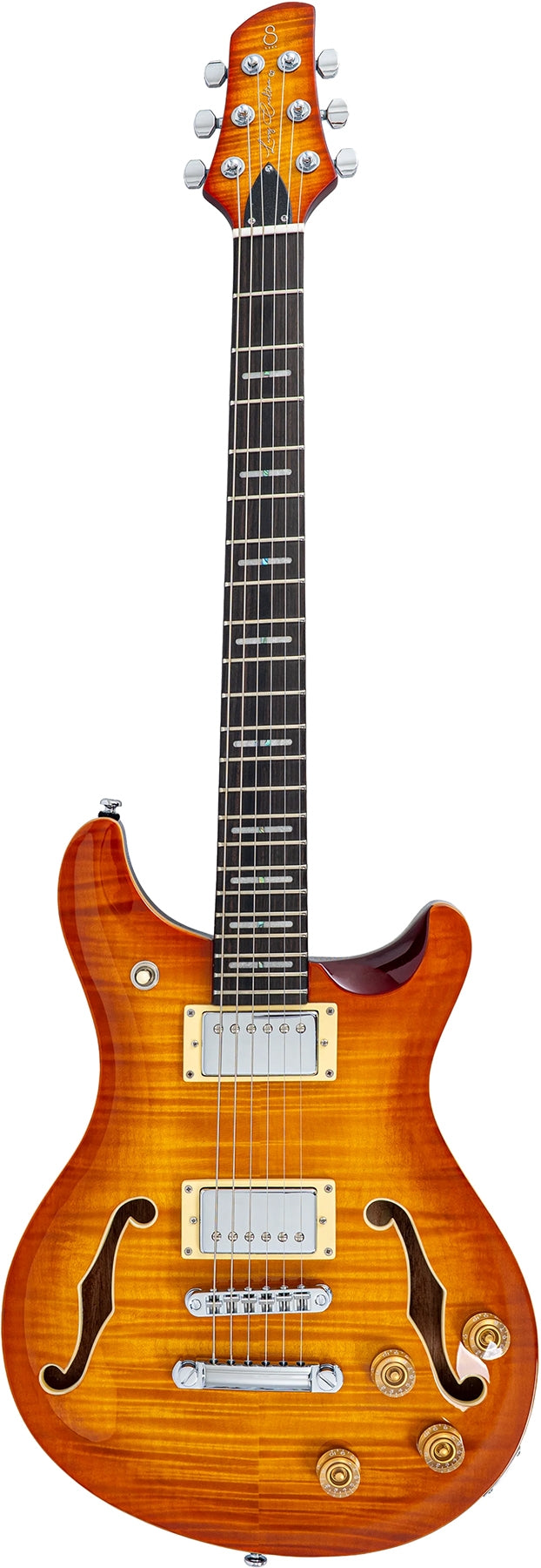 Sire Larry Carlton Q Series 6 String RH Hollowbody Guitar - Amber Burst