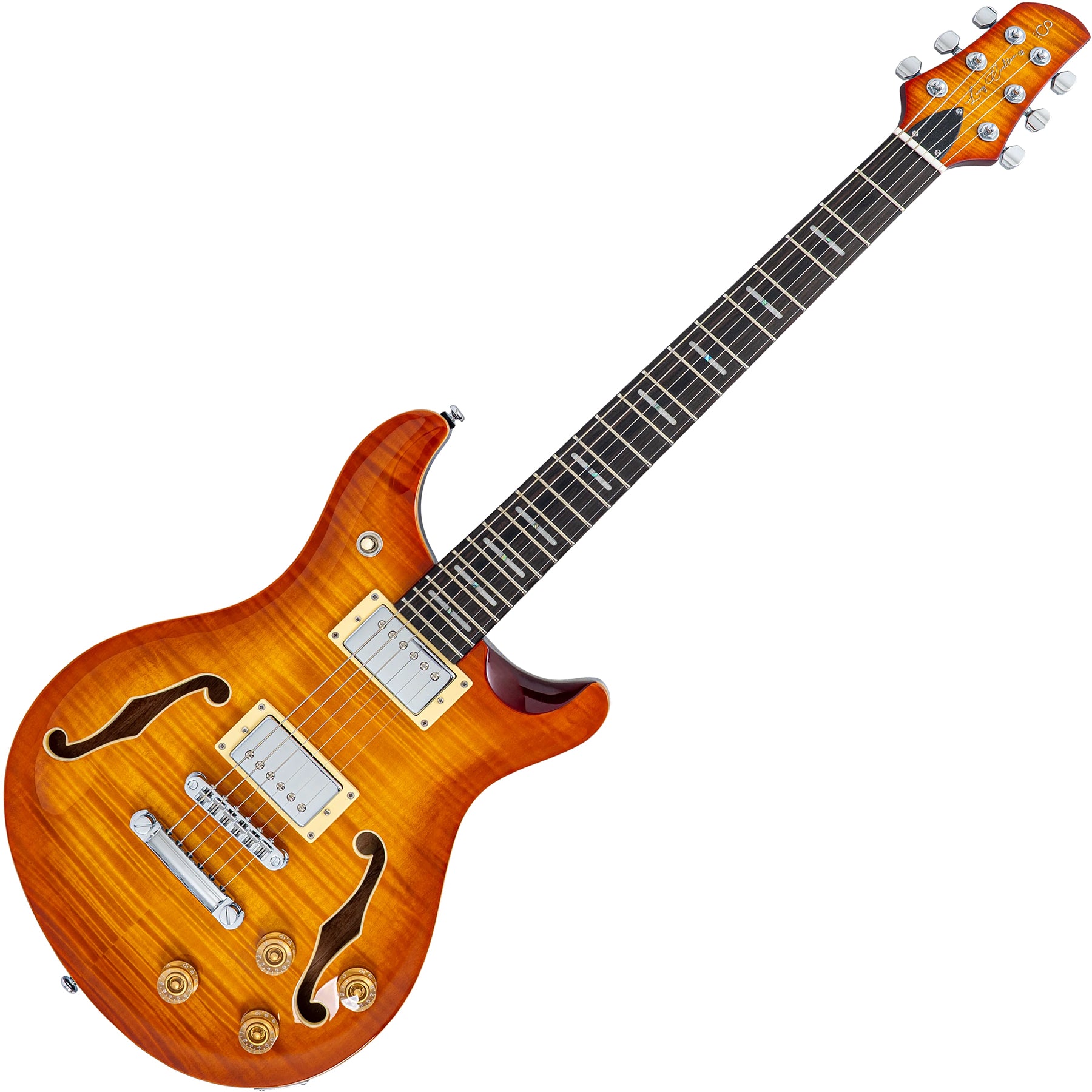 Sire Larry Carlton Q Series 6 String RH Hollowbody Guitar - Amber Burst