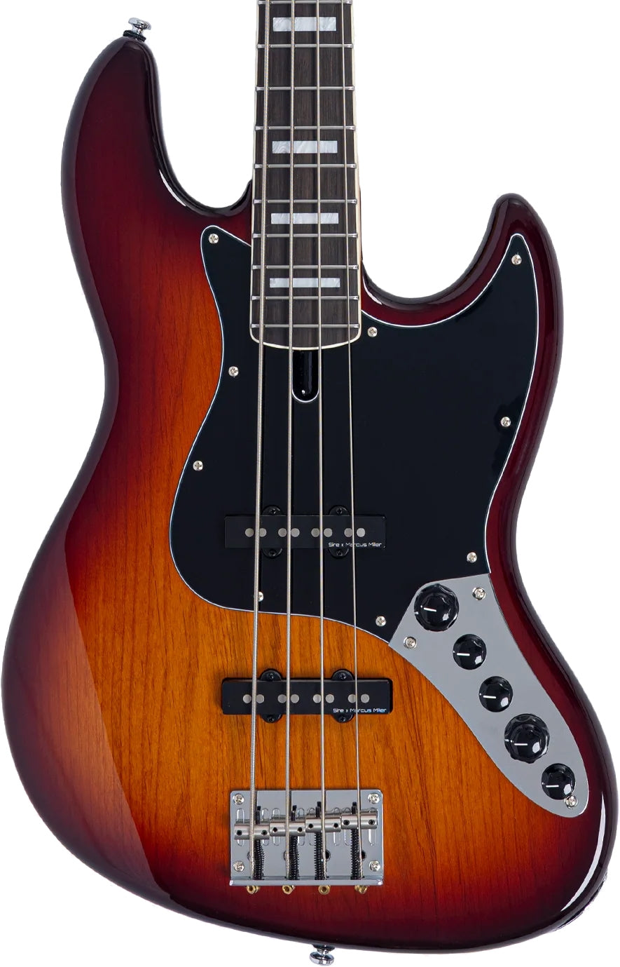 Sire Marcus Miller V Alder Series 4 String RH Fretless Bass - Tobacco Sunburst