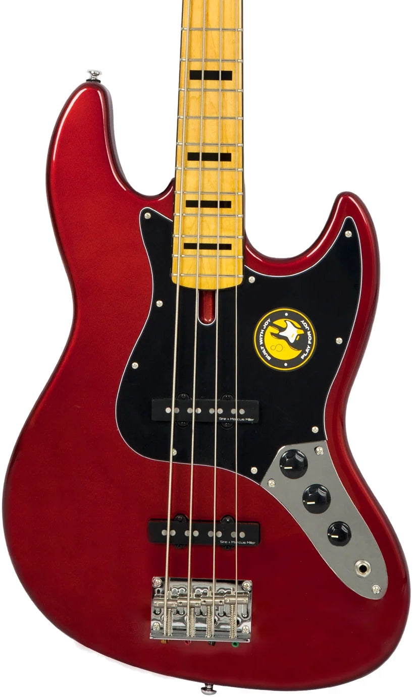 Sire 4 String RH Marcus Miller V Alder Series Electric Bass – Candy Apple Red