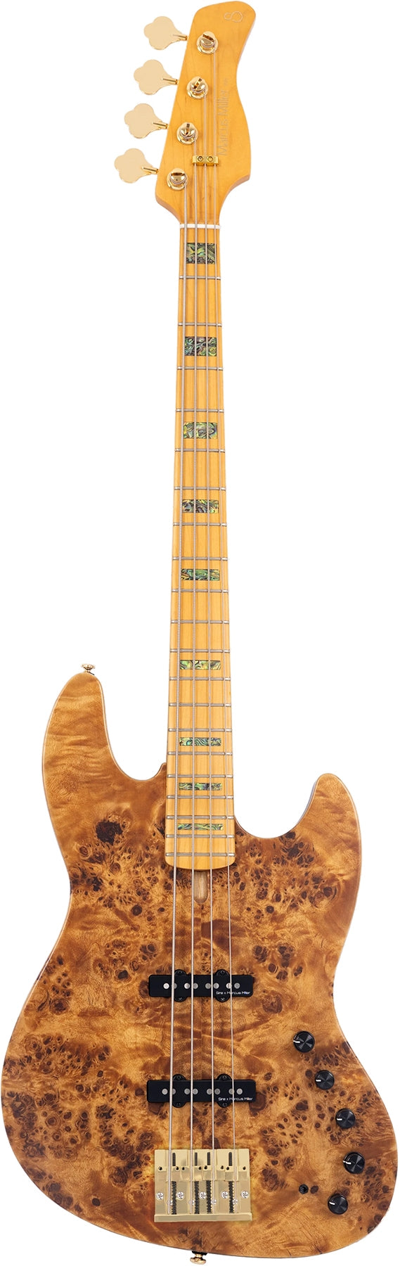 Sire 4 String RH Marcus Miller V Series Electric Bass with Gig Bag - Natural Satin
