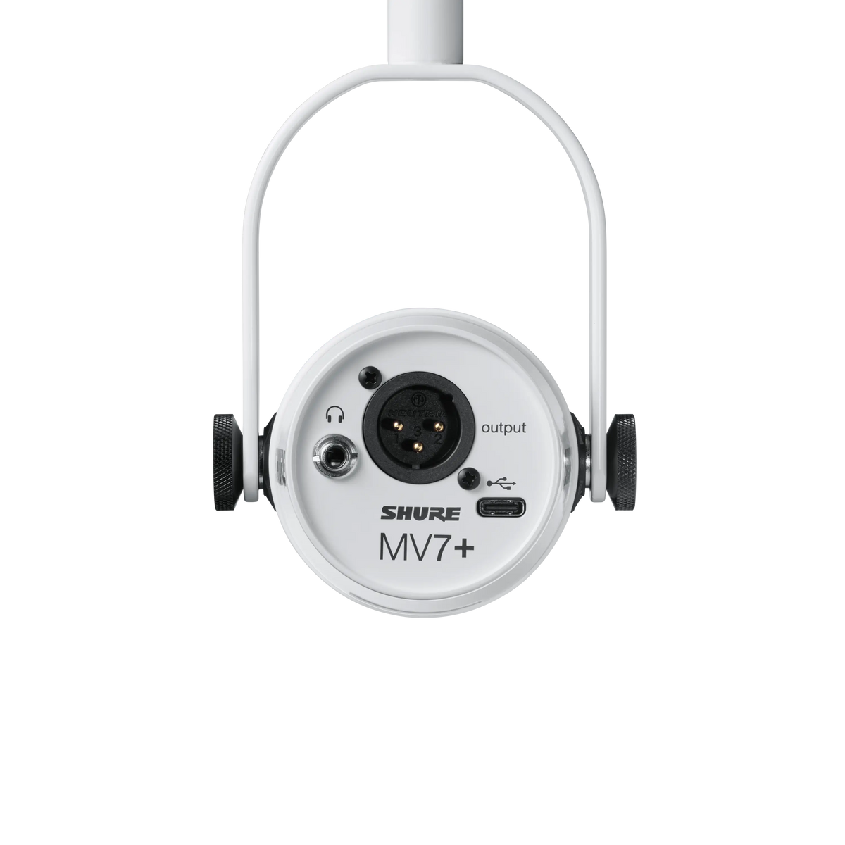 Shure MV7+-W - White Podcasting Microphone w/Windscreen & USB-C Cable - product view 3