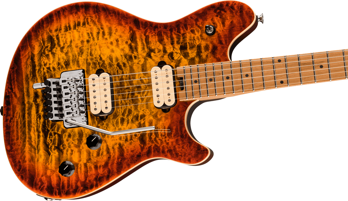 EVH Wolfgang® Special QM, Baked Maple Fingerboard, Tiger Eye Glow