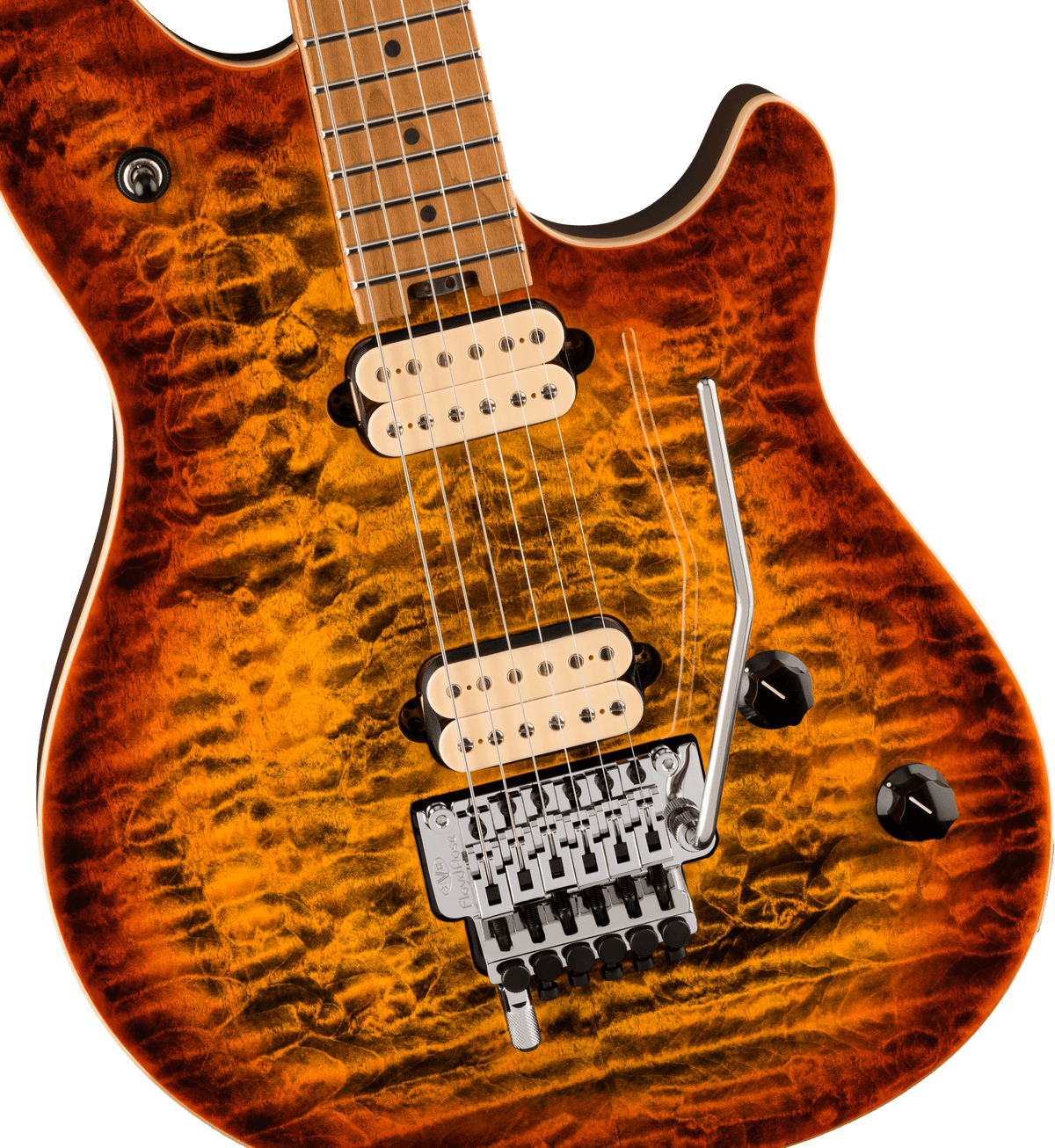 EVH Wolfgang® Special QM, Baked Maple Fingerboard, Tiger Eye Glow