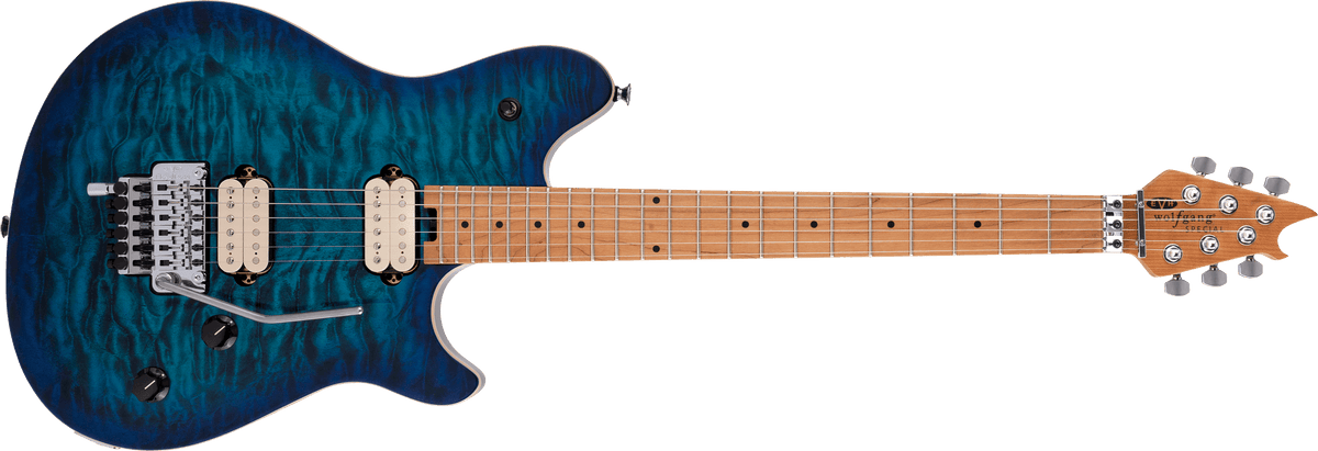 EVH Wolfgang® Special QM, Baked Maple Fingerboard, Chlorine Burst