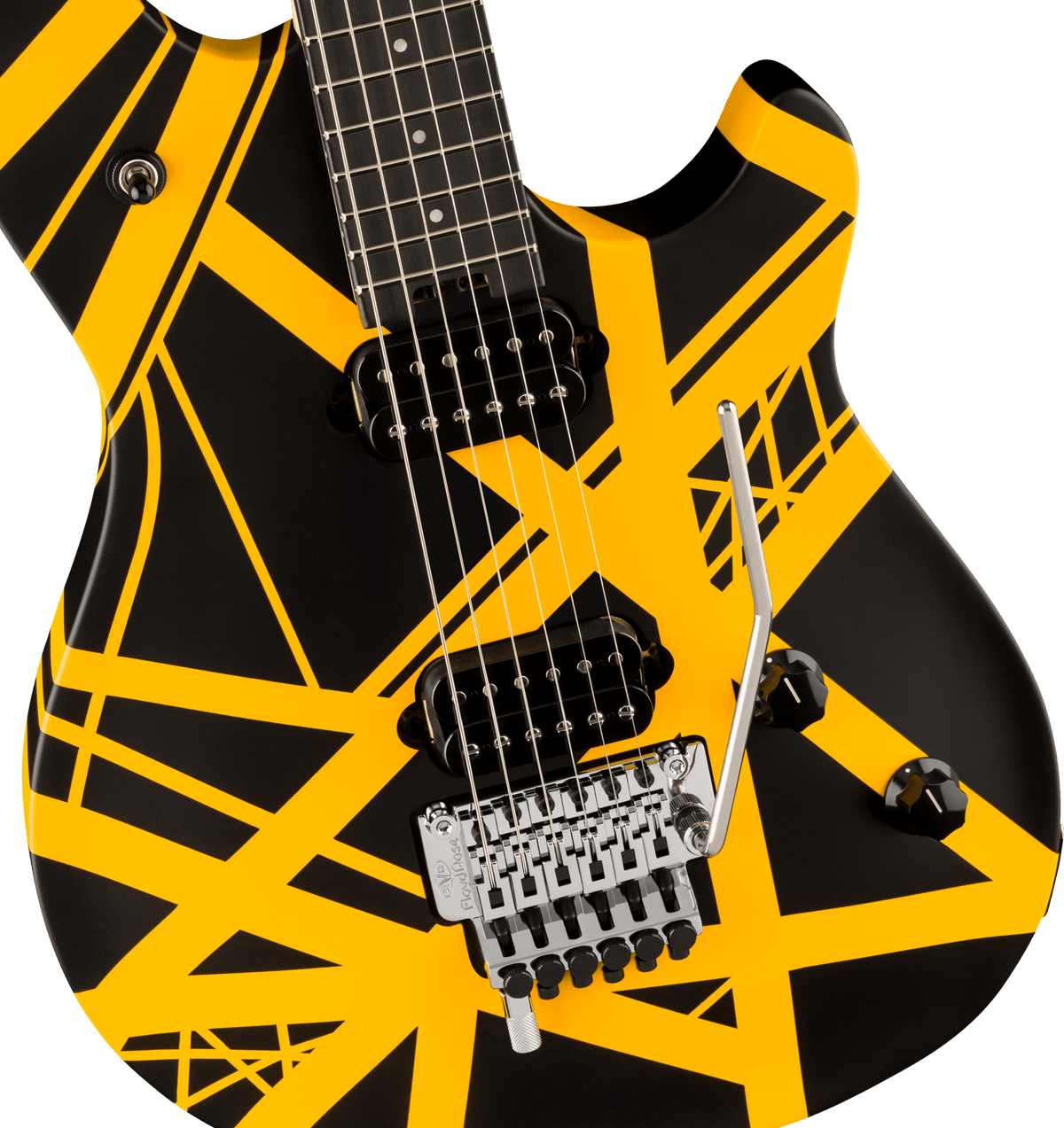 EVH Wolfgang® Special Striped Series, Ebony Fingerboard, Black and Yellow
