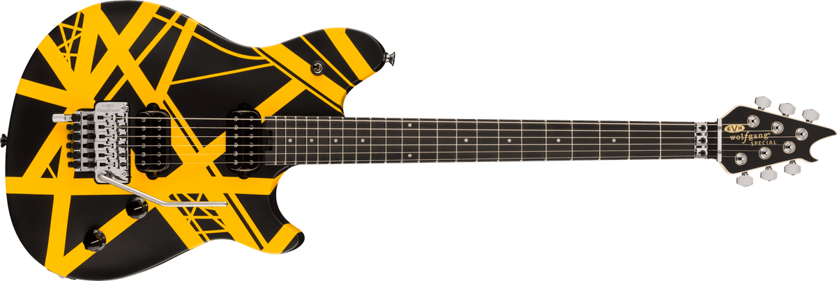 EVH Wolfgang® Special Striped Series, Ebony Fingerboard, Black and Yellow