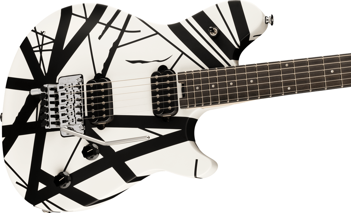 EVH Wolfgang® Special Striped Series, Ebony Fingerboard, Black and White