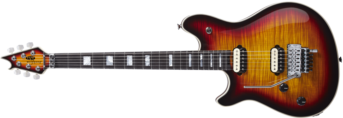 EVH Wolfgang® USA Left-Hand, Ebony Fingerboard, 3-Color Sunburst