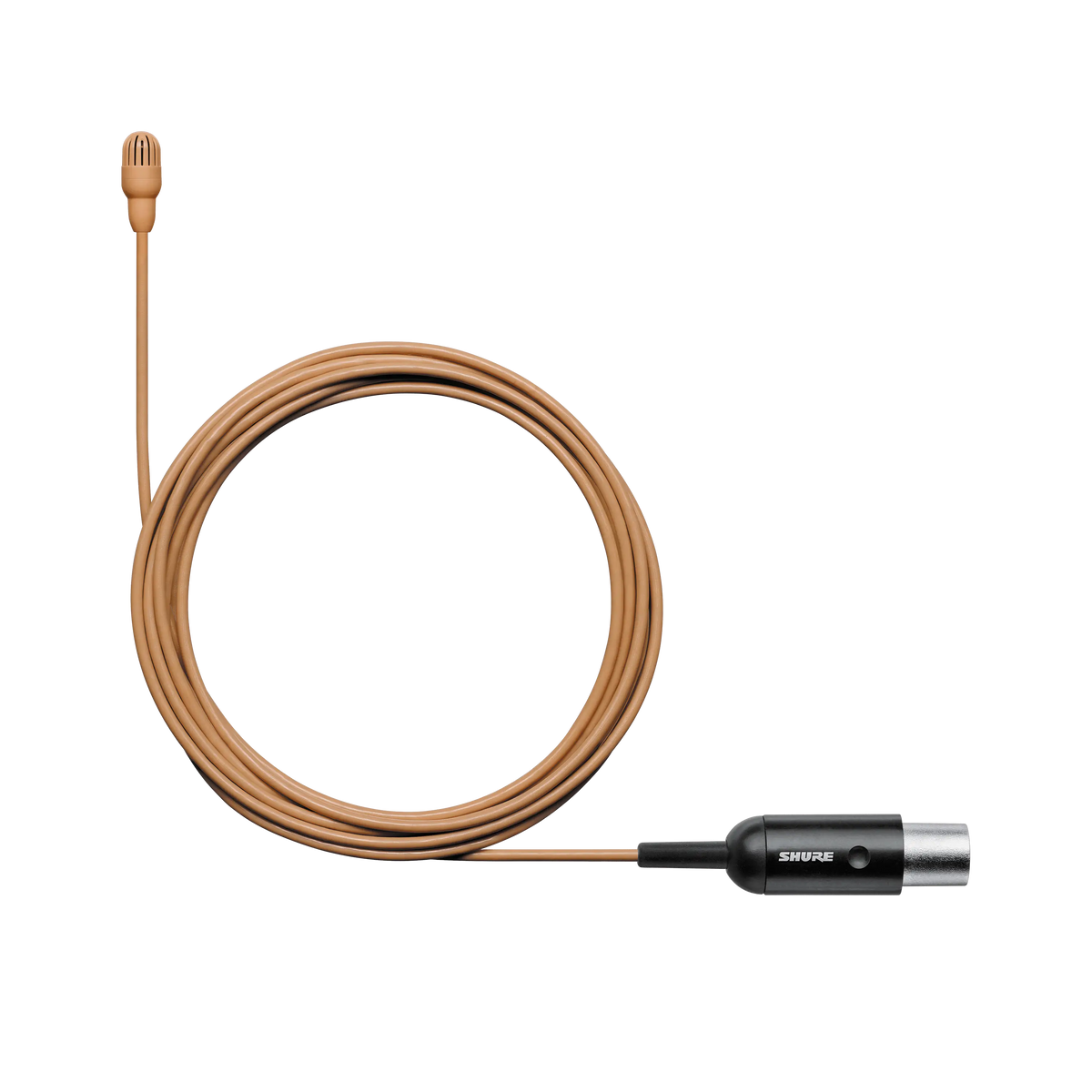 Shure TL47C/O-MTQG - Omni Lavalier Microphone - Cocoa w/TA4F - product view 1