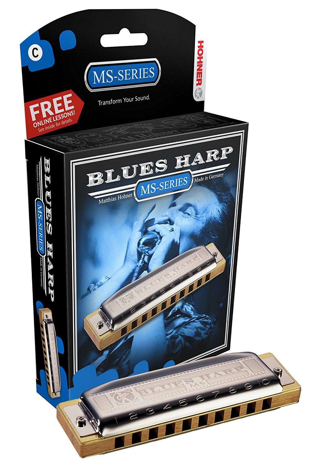 Hohner - Blues Harp Harmonica, Key Of C Major