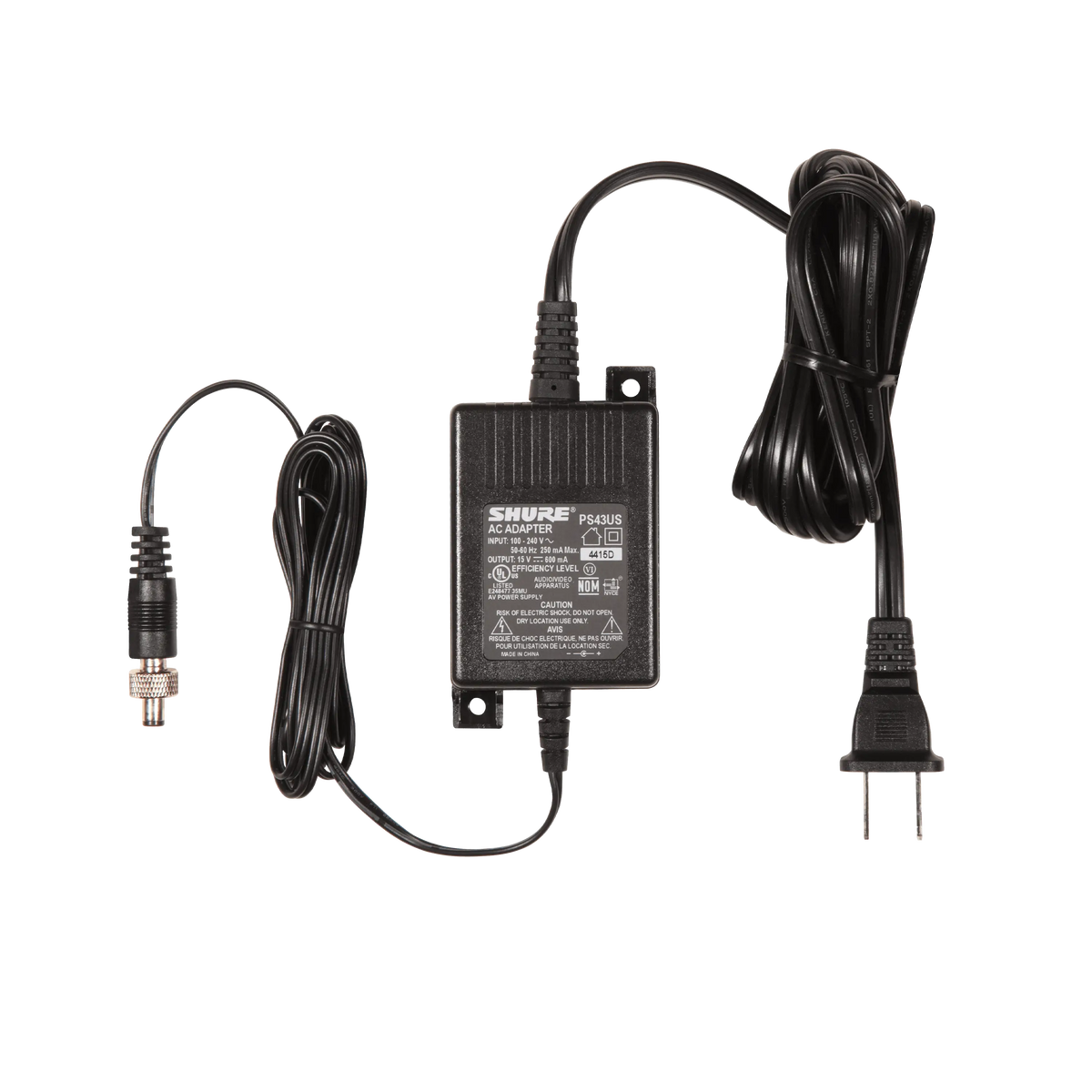 Shure PS43US - 100-240VAC Power Supply for GLXD4/ULXP4/ULXD4/P9T - product view 1