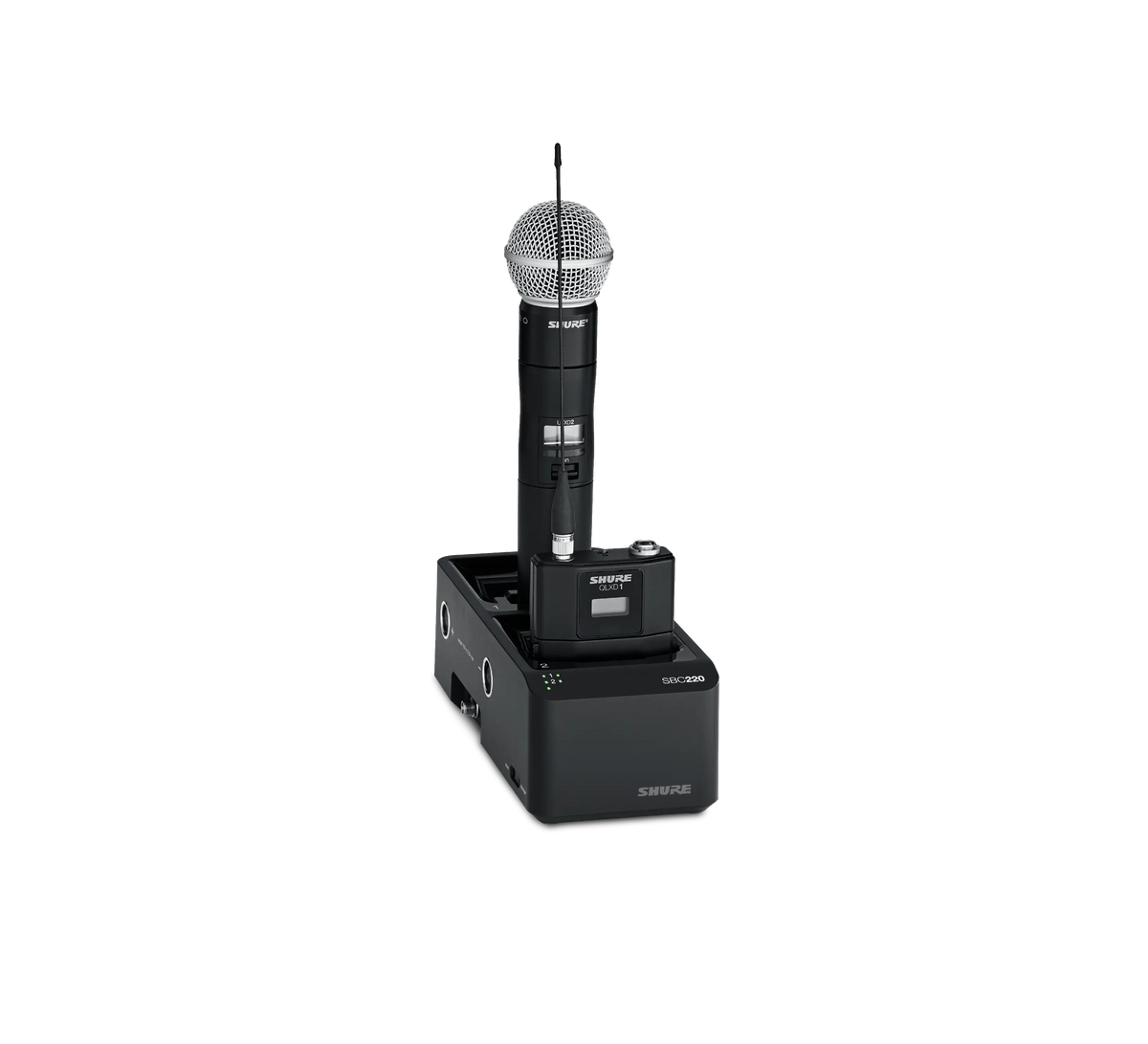 Shure SBC220 - Dual Docking Charger (No PSU) for QLXD/ULXD/AD/SB900A - product view 2