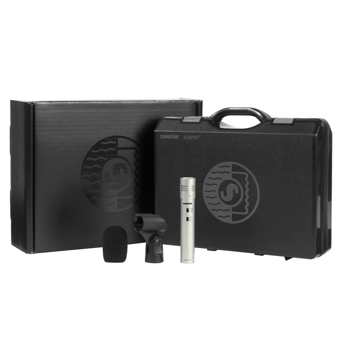 Shure KSM137/SL - Cardioid Condenser Microphone with Windscreen & Case - product view 3