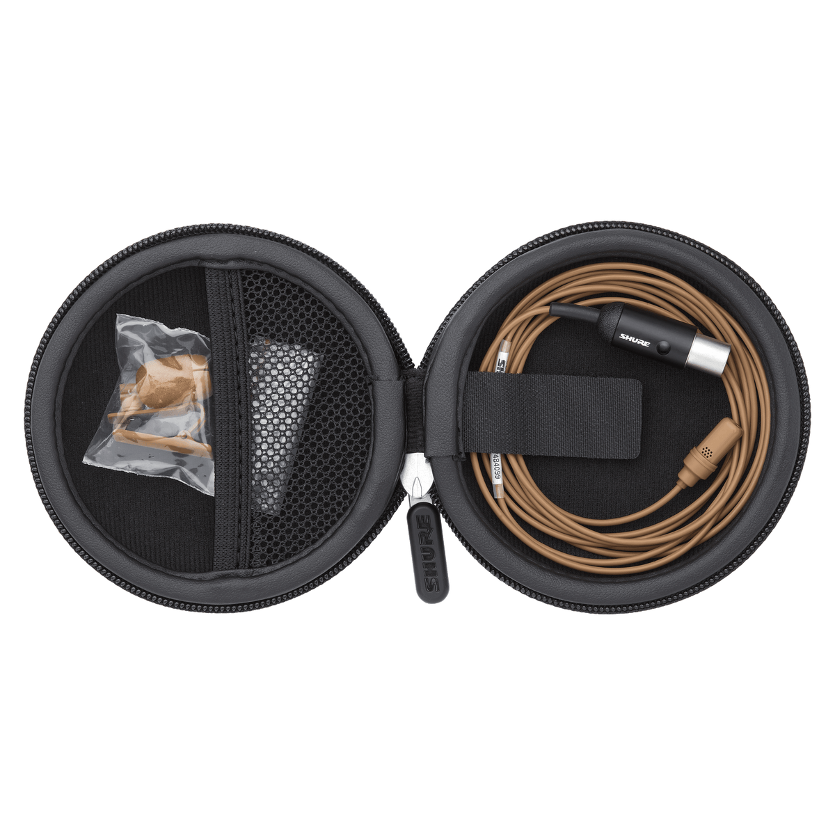 Shure UL4C/C-MTQG-A - Cardioid Lavalier Microphone - Cocoa w/TA4F & Accessories - product view 3