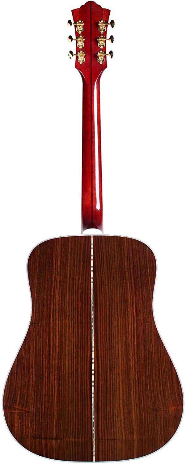 Guild D-55E ATB - No Cutaway Dreadnought Acoustic-Electric Guitar - Antique Sunburst Nitro