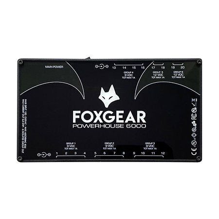 Foxgear Pedals Powerhouse 6000 Power Supply 20 outs/6A