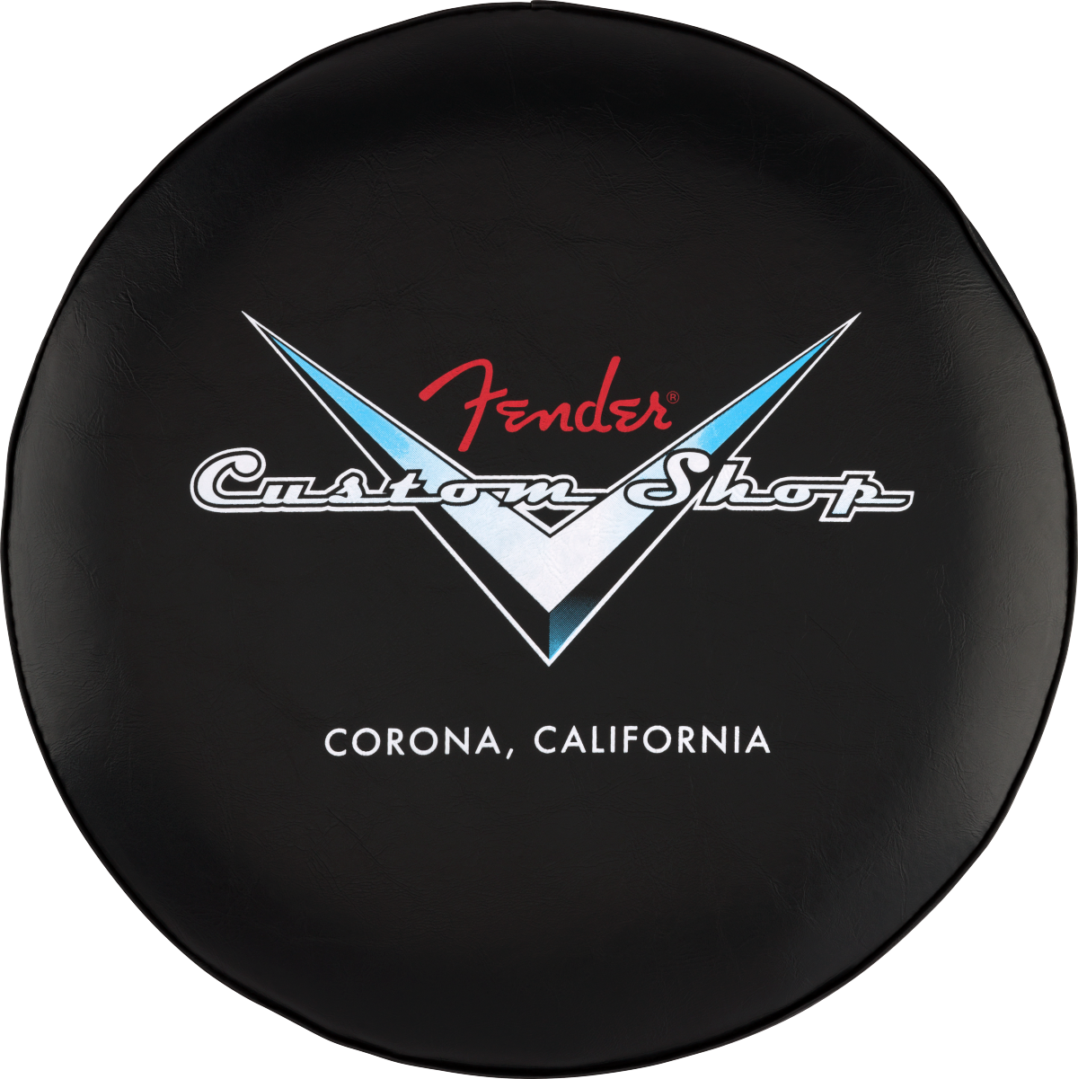 Fender® - Custom Shop Chevron Logo Barstool, Black/Chrome, 30"