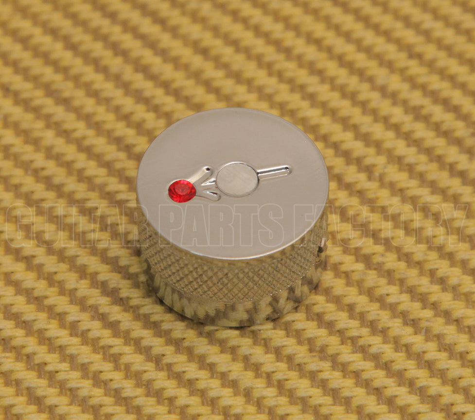 Gretsch Knob, Gretsch® Arrow Logo with Jewel, Chrome (4)
