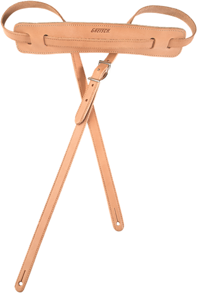 Gretsch® Vintage Leather Guitar Strap, Natural