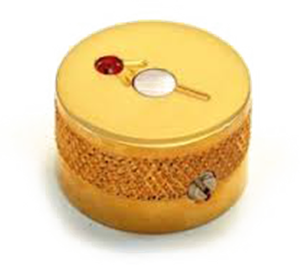 Gretsch Knob, Gretsch® Arrow Logo with Jewel, Gold (4)