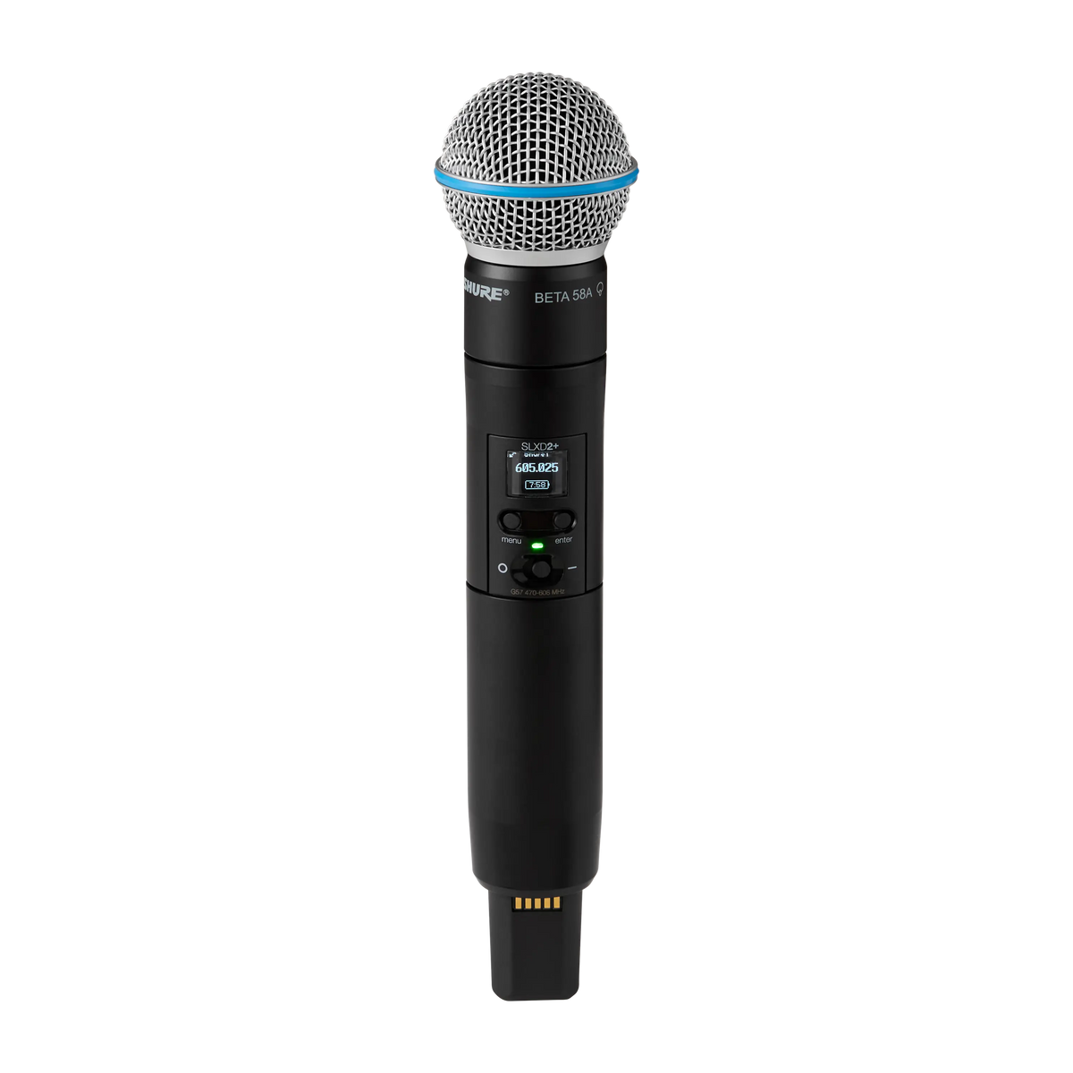 Shure SLXD24D+/B58-G57 - Dual Wireless Handheld System with BETA58 Microphones - product view 3