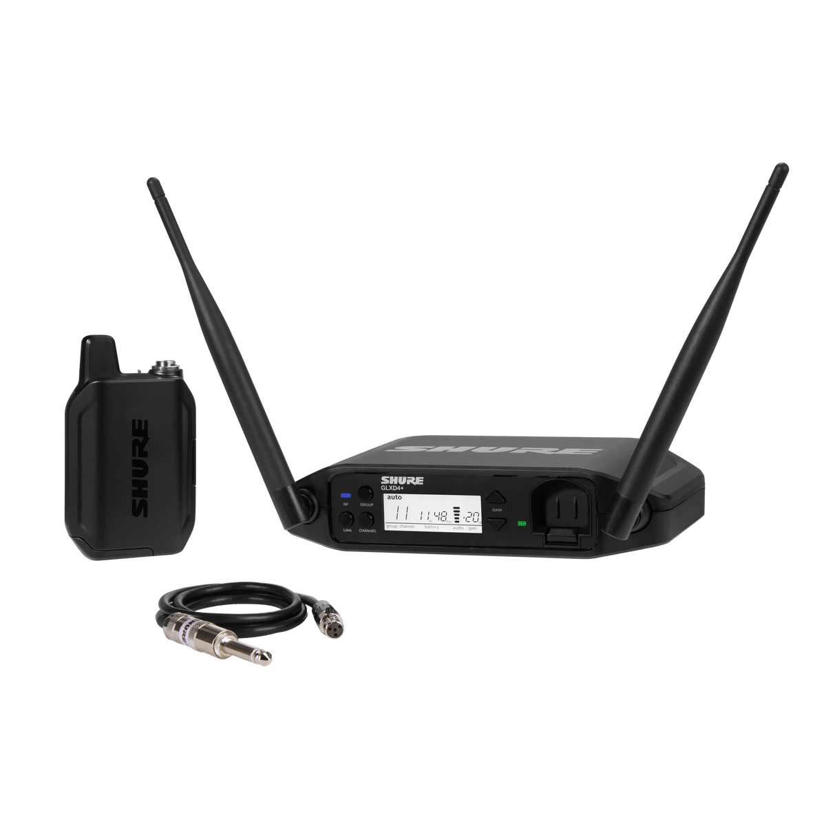 Shure GLXD14+-Z3 - Wireless Instrument System with WA302 Instrument Cable - product view 1