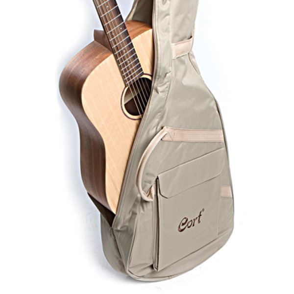 Cort - AD Mini M All Mahogany Acoustic Guitar With Gig Bag, Open Pore