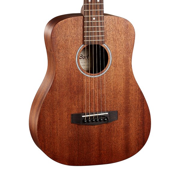 Cort - AD Mini M All Mahogany Acoustic Guitar With Gig Bag, Open Pore