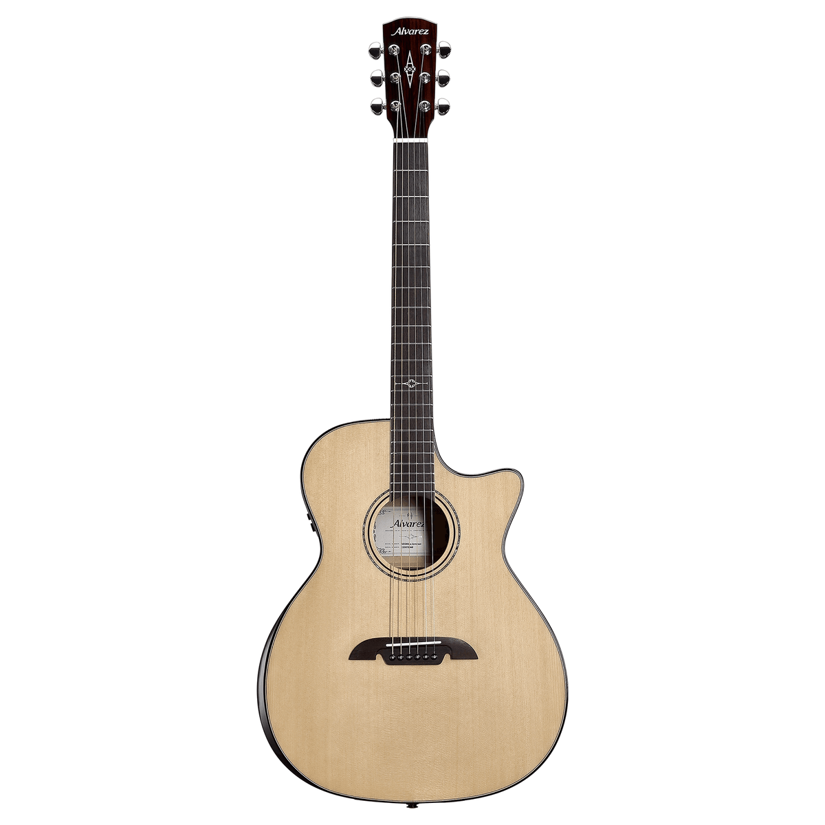 Alvarez AEG80CE-ARMREST — Grand Auditorium Guitar with Armrest & Cutaway/Pickup - Natural Gloss