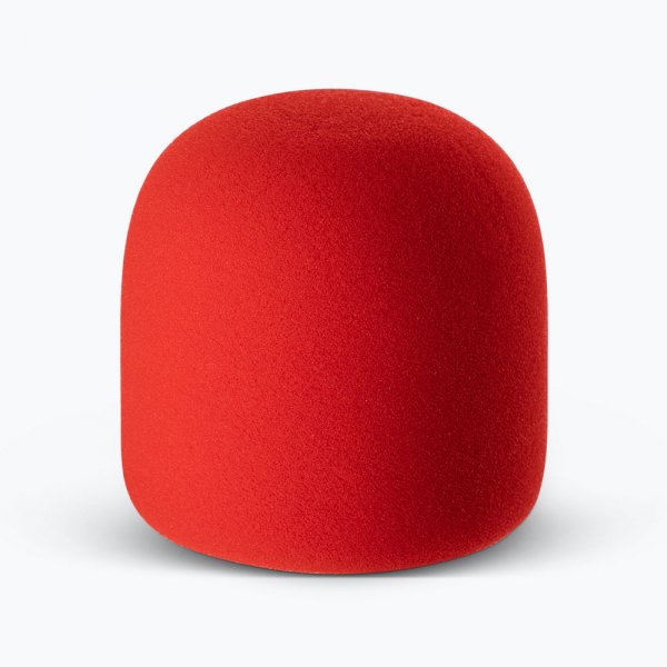On-Stage ASWS58-R - Foam Microphone Windscreen, Red