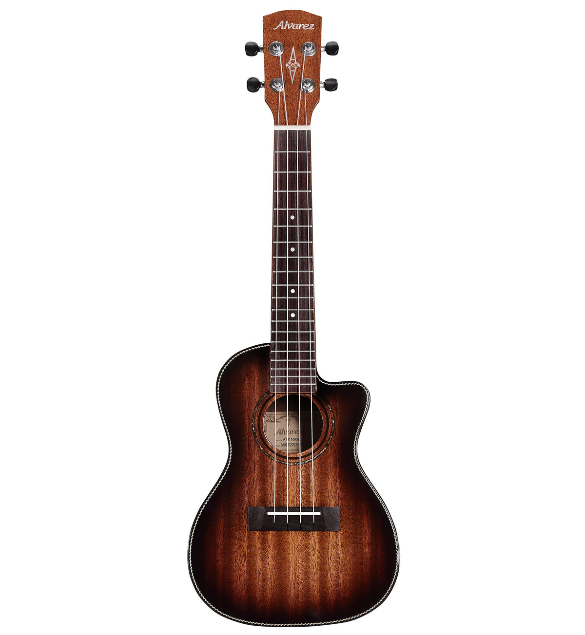 Alvarez AU66CCESHB — Concert Ukulele (Mahogany) with Cutaway/Pickup - Shadowburst