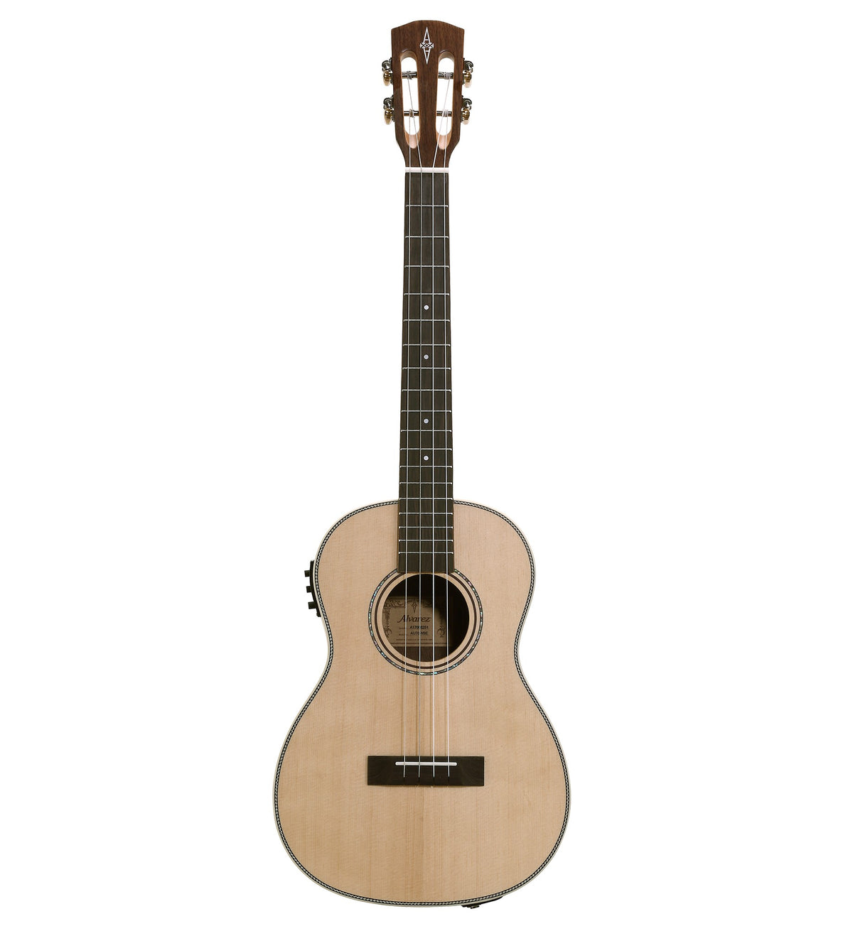 Alvarez AU70BE — Baritone Ukulele with Pickup - Natural Satin