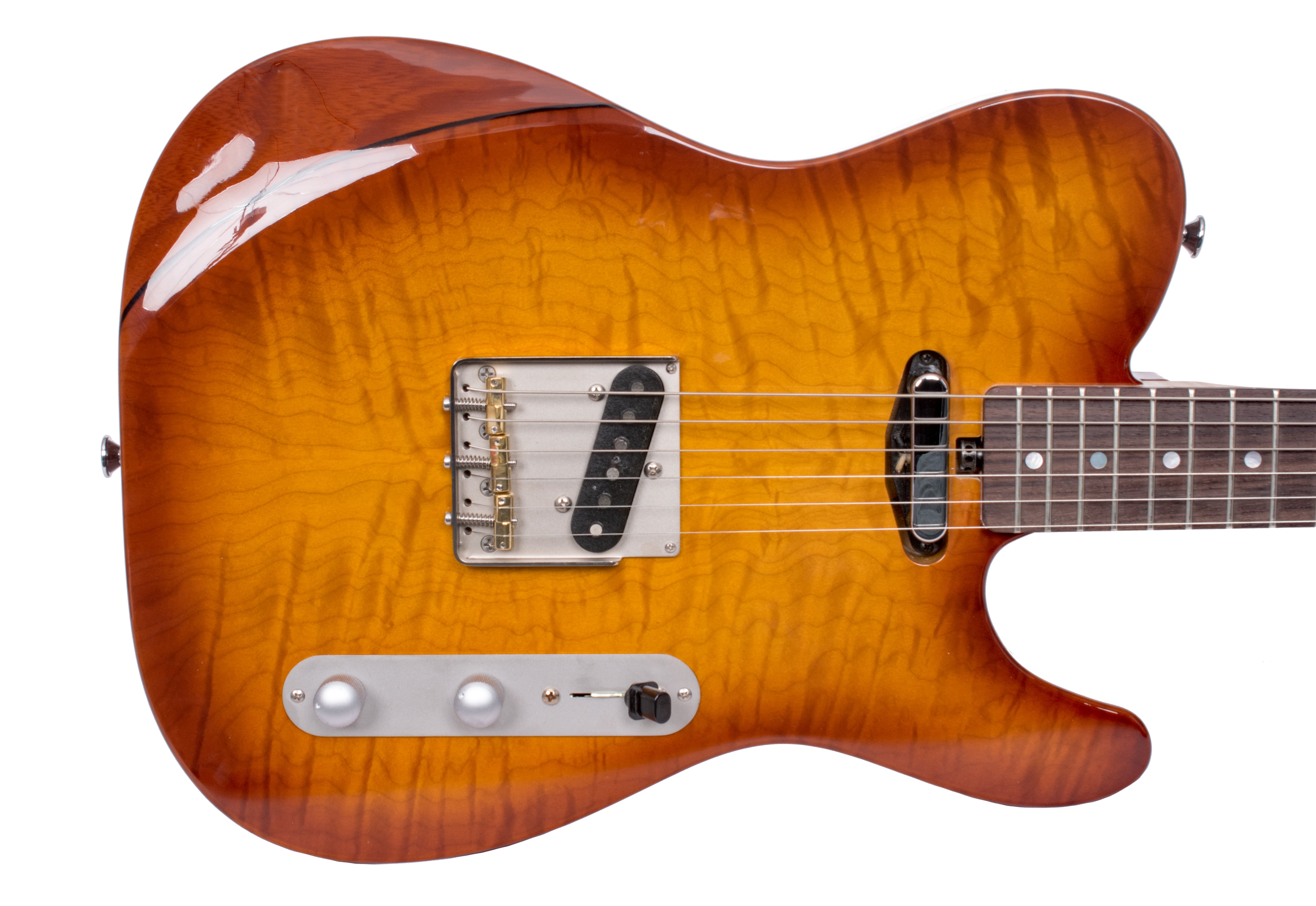 Larrivée Baker-T Pro - Quilted Maple Electric Guitars