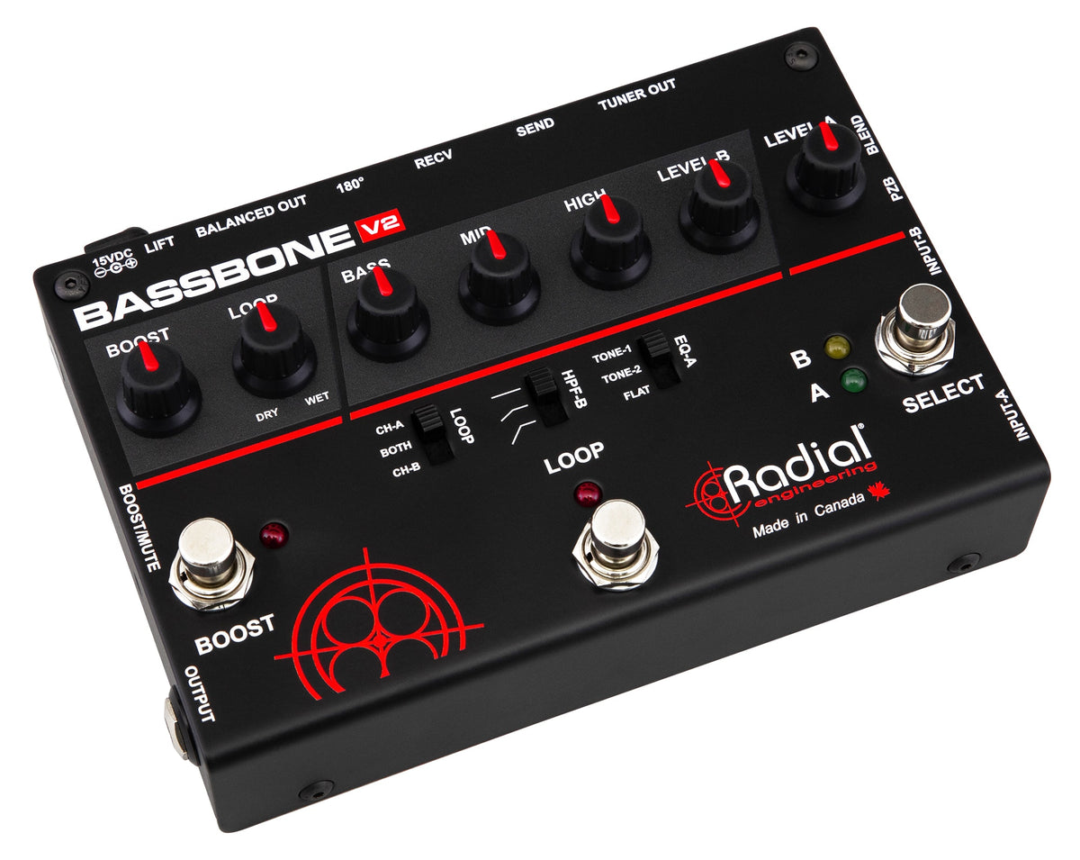 Radial Bassbone V2 - Bass Preamp & Boost - product view 2