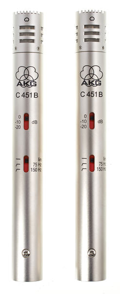 AKG C451B-STEREO-SET - B Matched Pair Stereo Set Condenser Microphone