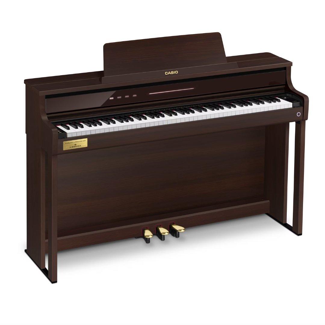 Casio AP-750BN CELVIANO 88-Key Digital Piano with 39 Tones & Bench - Brown
