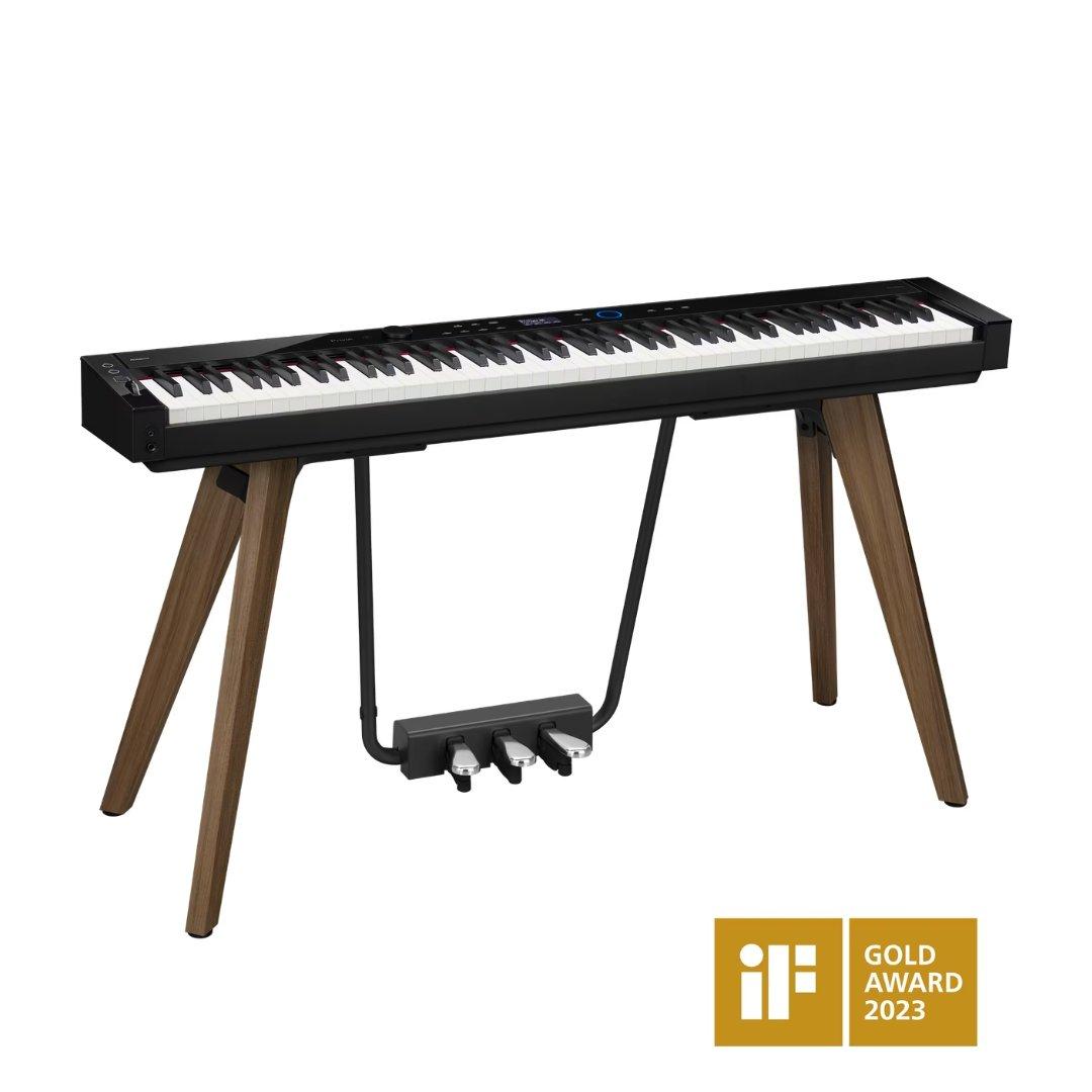 Casio PX-S7000BK 88-Key Digital Piano with 400 Tones/Stand/Pedals - Black
