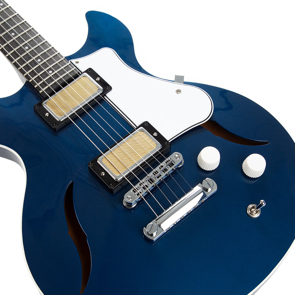 Harmony Comet Electric Guitar with Case - Midnight Blue - product image 3